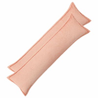 vidaXL Kuddöverdrag 2 st HOUTEN Rosa 40 x 145 cm Bouclé