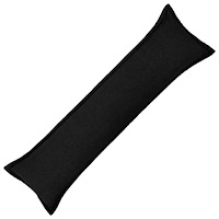 vidaXL Kuddöverdrag HOUTEN Svart 40 x 145 cm Bouclé