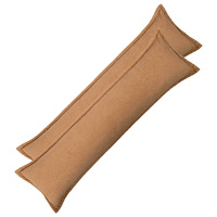 vidaXL Kuddöverdrag 2 st HOUTEN Beige 40 x 145 cm Bouclé