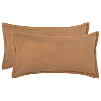 vidaXL Kuddöverdrag 2 st HOUTEN Beige 40 x 70 cm Bouclé
