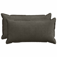 vidaXL Kuddöverdrag 2 st HOUTEN Antracit 40 x 80 cm manchester