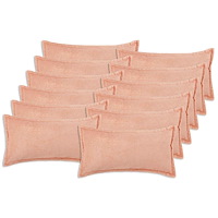 vidaXL Kuddöverdrag 12 st HOUTEN Rosa 40 x 80 cm Bouclé