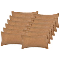 vidaXL Kuddöverdrag 12 st HOUTEN Beige 40 x 80 cm Bouclé