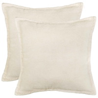 vidaXL Kuddöverdrag 2 st HOUTEN Gräddvit 45 x 45 cm Bouclé