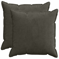 vidaXL Kuddöverdrag 2 st HOUTEN Antracit 55 x 55 cm manchester