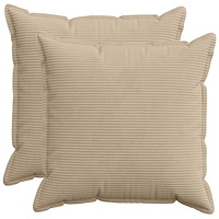 vidaXL Kuddöverdrag 2 st HOUTEN Taupe 60 x 60 cm manchester
