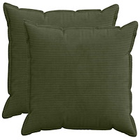 vidaXL Kuddöverdrag 2 st HOUTEN Grön 65 x 65 cm manchester