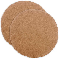 vidaXL Kuddöverdrag 2 st HEERLEN Beige Ø 50 cm Bouclé