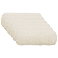 vidaXL Kuddöverdrag 6 st HEERLEN Gräddvit Ø 15 x 40 cm Bouclé