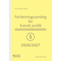 Mats Persson Författningssamling för Svensk juridik : 2026/2027 (häftad)