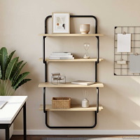 vidaXL 4-Tier Vägghylla Sonoma-ek 40 x 24,5 x 104 cm Konstruerat trä