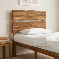 vidaXL Sänggavel med levande kant ROSTOCK Naturlig 75 cm