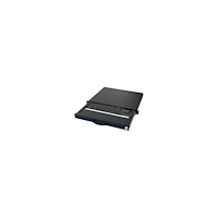 Aixcase Aixcase AIX-19K1UKUSTP-B - tangentbord - 19", drawer, 1U - med musknappar, pekplatta - QWERTY - amerikansk - svart, RAL...