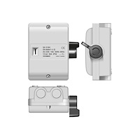 Solar Plus Säkerhetsbrytare 16A 3P+N+N+H+JGrå med svart låsbart handtag...