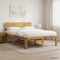 vidaXL Dubbel sängram med huvudgavel ROSTOCK Vit 160 x 200 cm