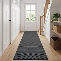 vidaXL Mattlöpare ORIZ 1150 gsm Svart nätmönster
