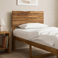 vidaXL Sänggavel med levande kant ROSTOCK Naturlig 75 cm