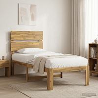 vidaXL Enkel Sängram med Huvudgavel ROSTOCK Vit 80 x 200 cm