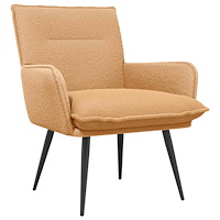 vidaXL Fåtölj Beige Bouclé