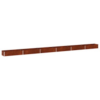 vidaXL Höjd Trädgårdsbädd Rostig 600 x 40 x 24 cm corton