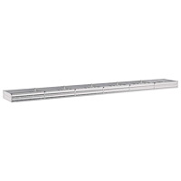 vidaXL Höjd Trädgårdsbädd Silver 600 x 80 x 24 cm galvaniserad