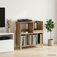 vidaXL Ställ för Skivspelare Artisan-ek 82 x 39,5 x 82,5 cm