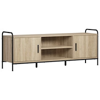vidaXL TV-skåp 133 x 33 x 50 cm Sonoma-ek Konstruerat trä