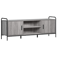 vidaXL TV-skåp 133 x 33 x 50 cm Grå Sonoma Konstruerat trä