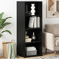 vidaXL Skåp Svart ek 45 x 41 x 124 cm Konstruerat trä