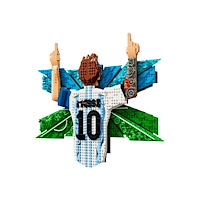 LEGO LEGO Editions 43018 - Lionel Messi - Firande - byggsats