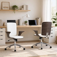 vidaXL Svridande Kontorstolar 2 st Konstläder 69 x 61 x 104 cm