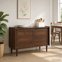 vidaXL Sideboard BILBAO Mörk karamell 114 x 45 x 75 cm