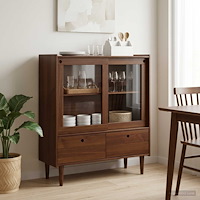 vidaXL Skåp BILBAO Mörk karamell 104 x 40 x 120 cm