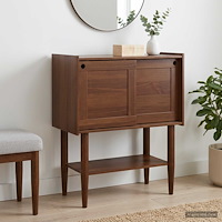 vidaXL Konsolbord BILBAO Mörk karamell 80 x 40 x 95 cm