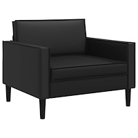 vidaXL XL Fåtölj Svart Konstläder