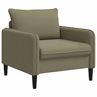 vidaXL XL Fåtölj Kaki Sammet