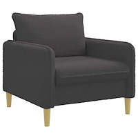 vidaXL XL Fåtölj Mörkgrå Bouclé