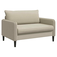 vidaXL XXL Fåtölj Beige Sammet