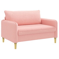 vidaXL XXL Fåtölj Rosa Bouclé