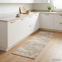 vidaXL Köksmatta Beige betong 150 x 45 cm 100% Polyamid Tvättbar
