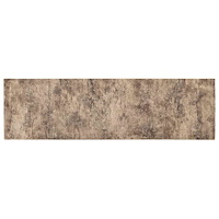 vidaXL Köksmatta Brun betong 300 x 60 cm 100% Polyamid Tvättbar