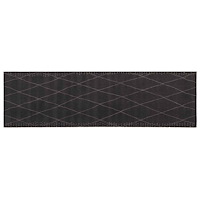 vidaXL Köksmatta Antracit rutig 180 x 60 cm 100% Polyamid Tvättbar
