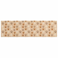 vidaXL Köksmatta Beige tassar 180 x 60 cm 100% Polyamid Tvättbar