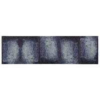 vidaXL Köksmatta Blå skugga 150 x 45 cm 100% Polyamid Tvättbar
