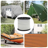 vidaXL Bungee-rep 8 mm Svart och Vitt PP och gummi