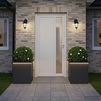 vidaXL Odlingslåda med LED 2 st Svart 40 x 40 x 40 cm Stål