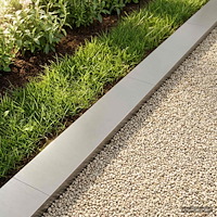 vidaXL Topprofil för rabattkant 10 st 100 x 20 x 5 cm Rostfritt stål