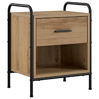 vidaXL Nattduksbord Artisan-ek 40 x 30 x 50 cm Konstruerat trä