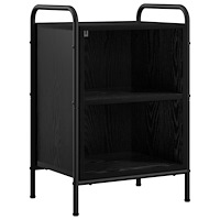 vidaXL Nattduksbord Svart ek 40 x 30 x 60 cm Konstruerat trä