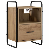 vidaXL Hängande Sängbord Artisan-ek 40 x 30 x 60 cm Konstruerat trä